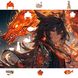 Деревянный пазл Аниме (Девушка с горящим драконом) XL