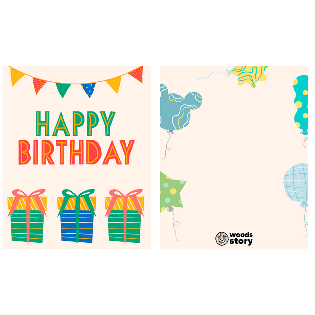 Подарочная открытка "Happy birthday"