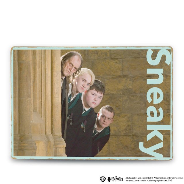 Деревянный постер Гарри Поттер Драко Малфой™ с друзьями (Sneaky)
