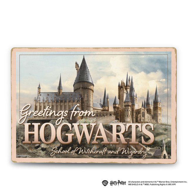 Деревянный постер Гарри Поттер Замок Хогвартс™