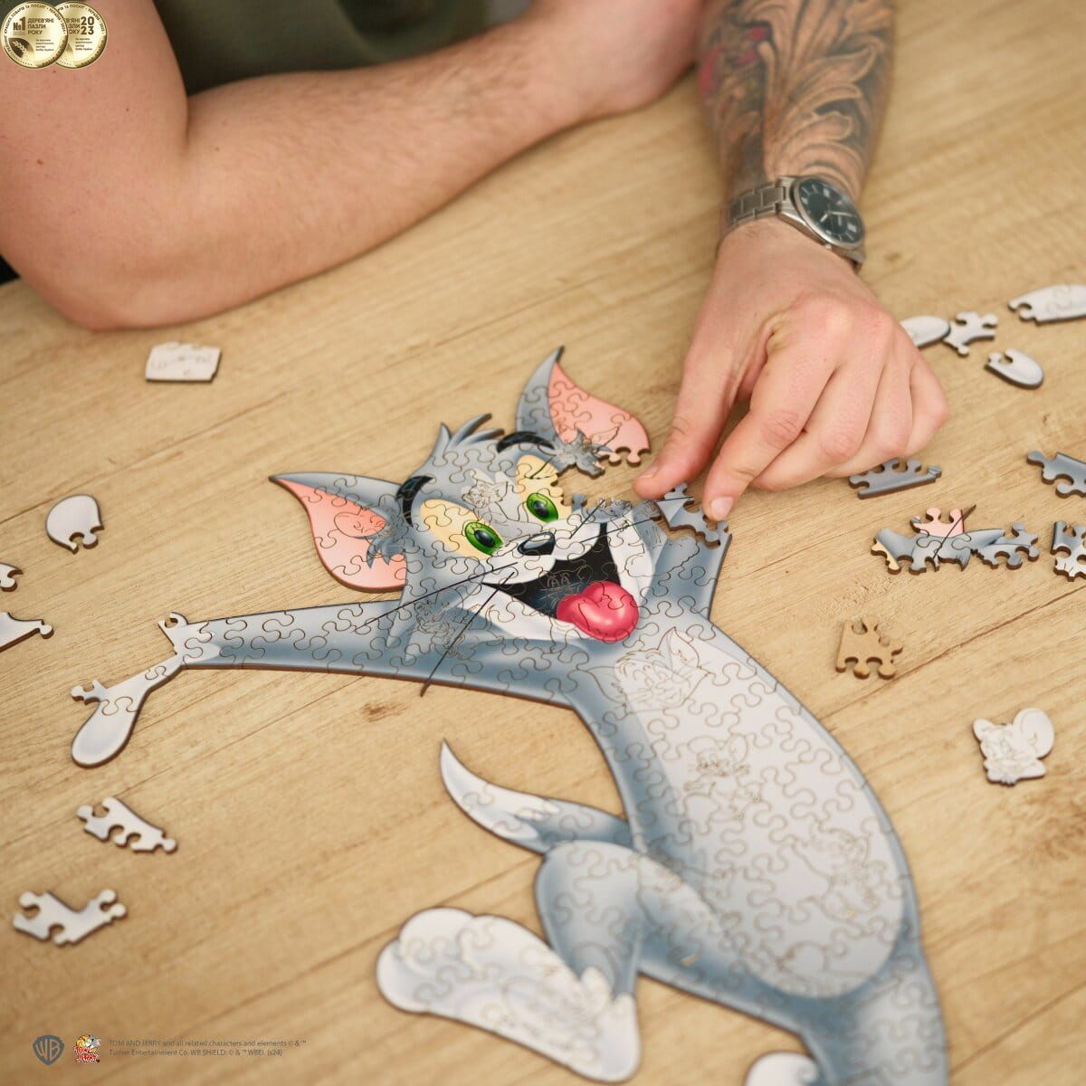 Фигурный деревянный пазл Tom & Jerry&trade; Том XL
