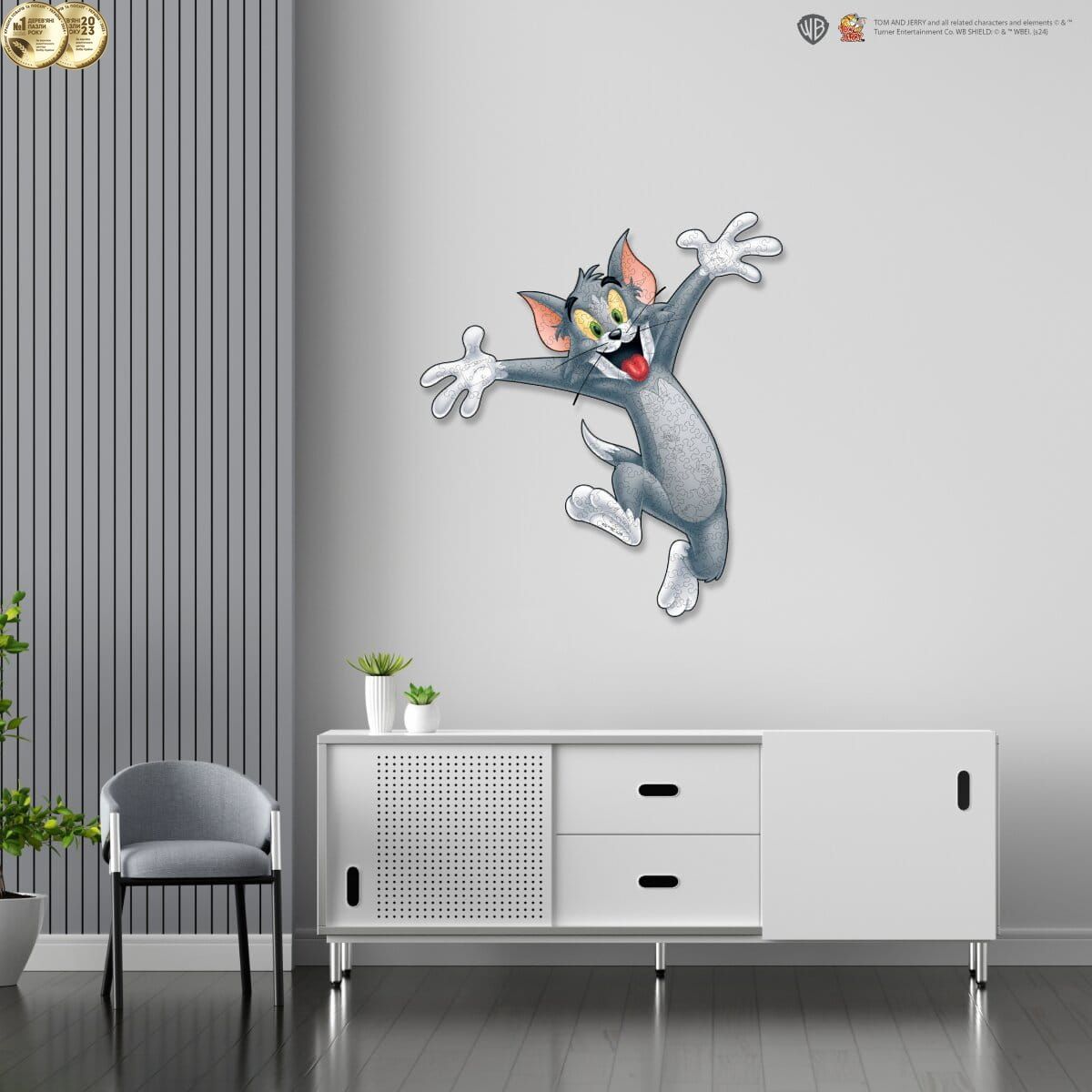 Фигурный деревянный пазл Tom & Jerry&trade; Том XL