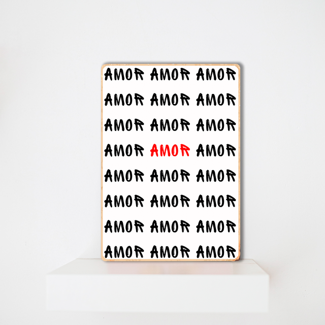 Дерев'яний Постер Amor